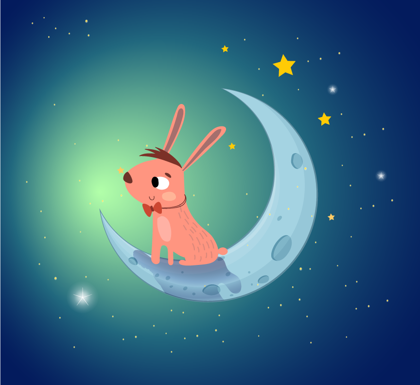 el conejo en la luna
