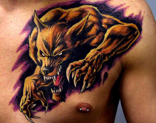 tatuajes de hombres lobo