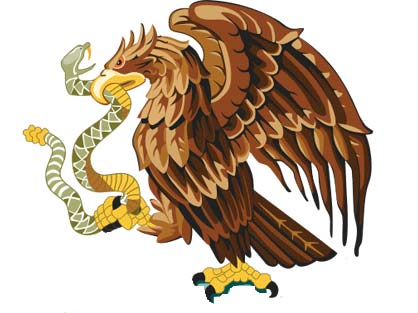 leyenda del aguila en el escudo mexicano